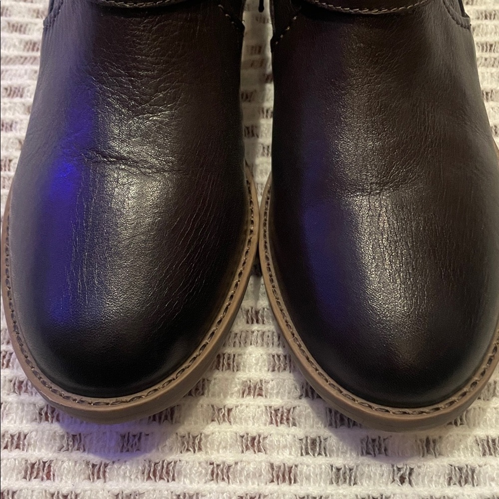 Clarks Women's Camzin Loop Dark Brown Leather Ankle Boots (Size 8) - Picture 6 of 11